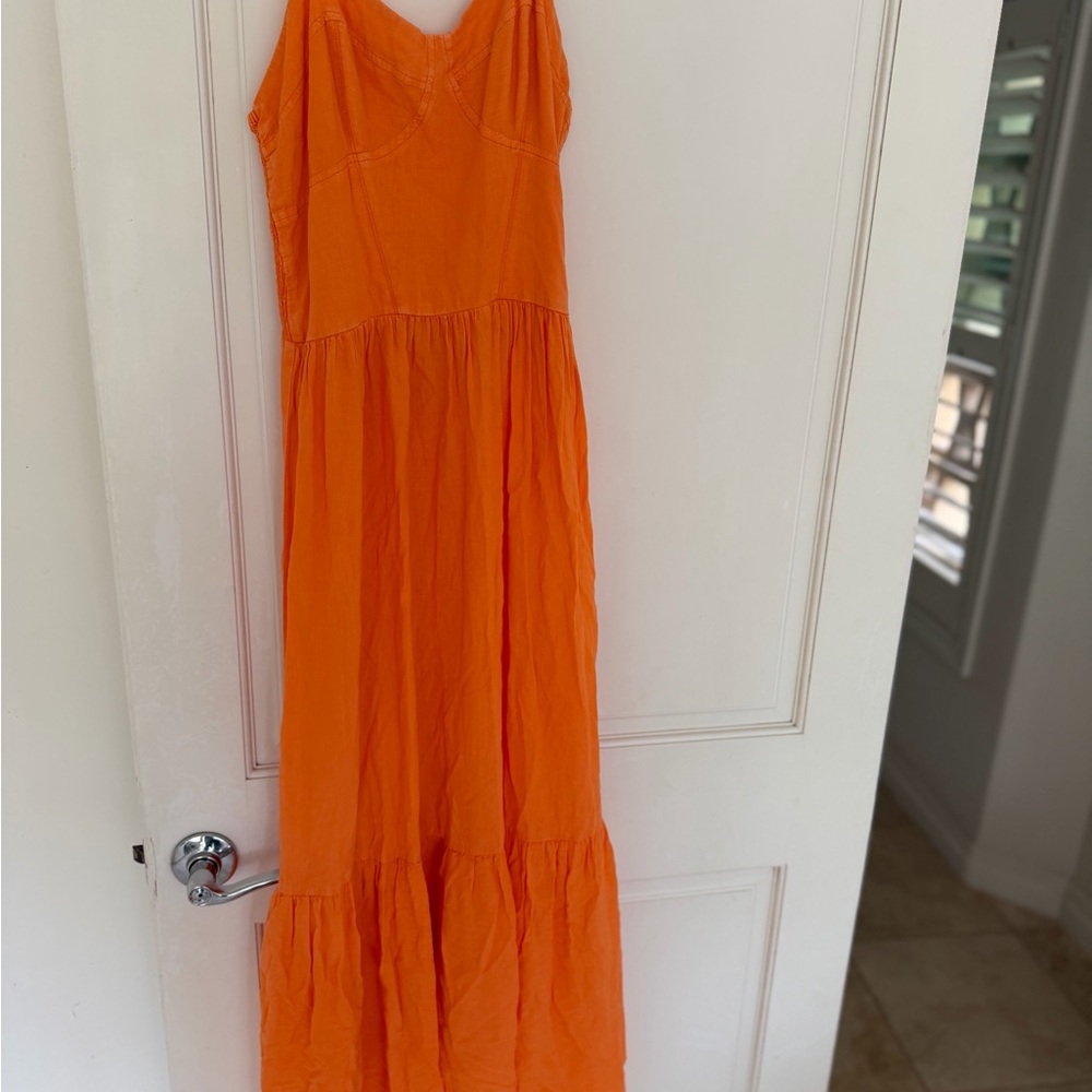 Young Fabulous & Broke Orange Midi Dress